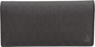 Dunhill Dark Brown Pvc Leather Long Wallet (Bi-Fold) (Pre-Owned)