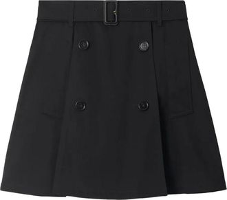 Burberry Mini Trench Coat In Gabardine