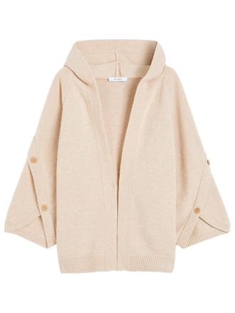 Max Mara Wool And Cashmere Hooded Cardigan