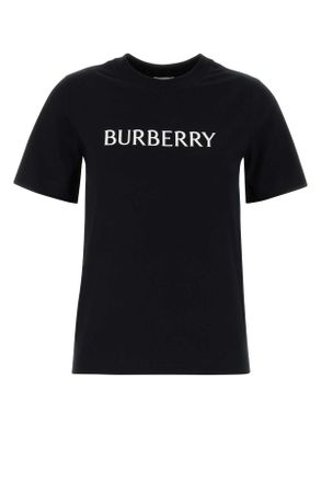 Burberry Black Cotton T Shirt