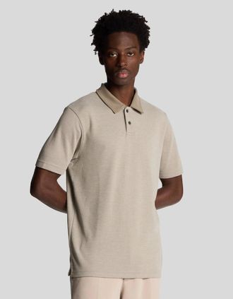 Lyle & Scott Lyle And Scott Mens Two Tone Polo Shirt - Brown - Size: 40