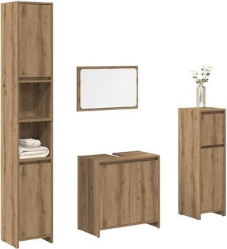 vidaXL Juego De Muebles Ba&ntilde;o 4 Piezas Madera Ingenier&iacute;a Roble Artisan Vidaxl