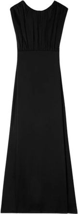 Jil Sander Midi Jurk in Zwart - Dames - Feestkleedjes - Zwart - M - Kleedjes