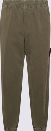 Stone Island Military Green Cotton Pants