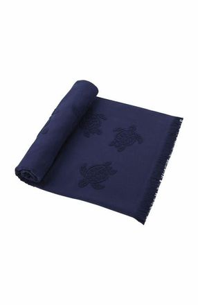 Vilebrequin Beach Fouta in Cotton Jacquard Turtles in Bleu Marine at Nordstrom