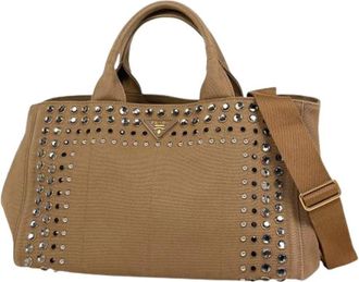 Prada Pre-owned Vintage Tote Bag - Dames - Vintage Shopper - Bruin - ONE Size - Leer - Vintage