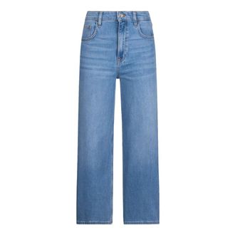 Liu Jo Cropped Flared Jeans - female - Liu Jo - Straight Fit Jeans - Blue - W24 - Jeans