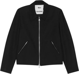 Won Hundred Dutton Jacket - Heren - Zomerjassen - Zwart - S - Leer - Jassen
