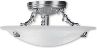Livex Lighting Livex Oasis 3-Light Brushed Nickel Ceiling Mount