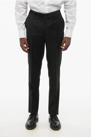 Corneliani TREND Virgin Wool Pants with Belt Loops size 46