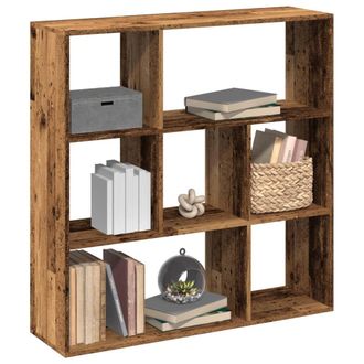 Berkfield Home Room Divider Bookcase Old Wood 102x29x103.5 cm Engineered Wood in Brown