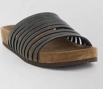 Brunello Cucinelli leather slides