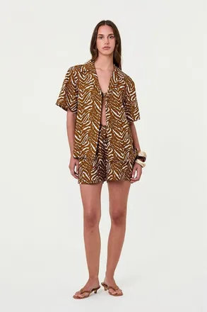 Nicholas Sonora Shirt in Abstract Animal at Nordstrom, Size X-Small
