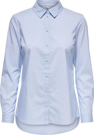 Jacqueline de Yong Womens Jdymio L/S Shirt Wvn Noos Shirt, Blue (Cashmere Blue Stripes:cloud Dancer), 12 UK