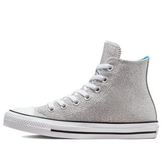 Converse (WMNS) Converse Chuck Taylor Authentic Glam Hi Gray Silver 572046C
