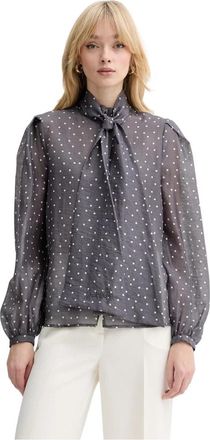 Silvian Heach Tiniz Blouse - Dames - Blouses - Grijs - S - Nylon - Overhemden