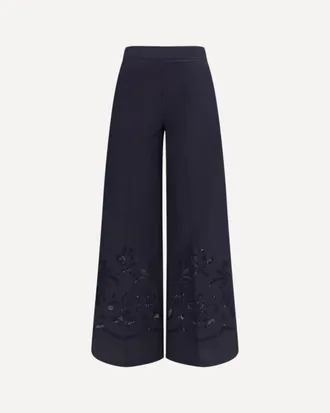 Forte_Forte FORTE_FORTE Embroidered cotton Pants Female 0
