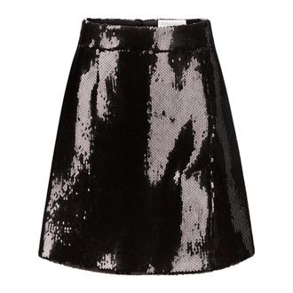Nina Ricci Rokken, Dames, Zwart, M, Polyester, Sequin Mini Skirt
