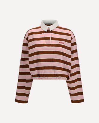 Prada Long-sleeve T-shirt in filo di Scozia cotton Female 40