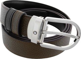 Montblanc Horseshoe 30mm Reversible Leather Belt
