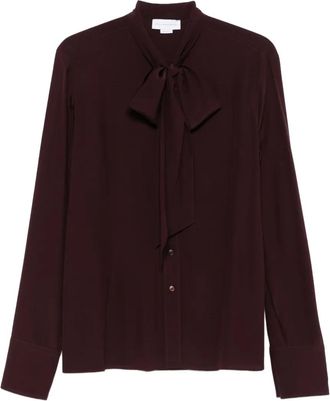 Stella McCartney Camicia con fiocco - Rosso