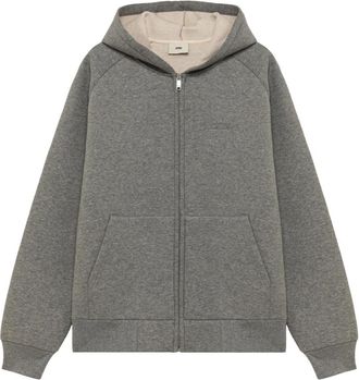 Autry Neopreen Hoodie Jas Urban Stijl - Heren - Vesten met rits - Grijs - S - Katoen - Hoodies & sweatvesten