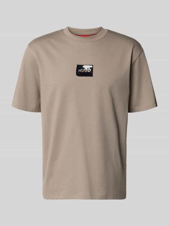 HUGO BOSS Regular Fit T-Shirt aus reiner Baumwolle Modell DUMEON in Hellbraun, Gr&ouml;&szlig;e XXL