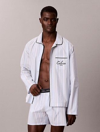 Calvin Klein Camiseta De Pijama Con Botones Cotton Poplin