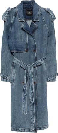 Anine Bing Jassen, Dames, Blauw, S, Trenchcoat