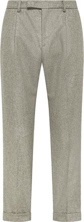 Cruna Tailored Tapered Leg Cuffed Hems Pants
