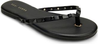 Yosi Samra Rivington Stud Flip Flop in Black at Nordstrom, Size 10