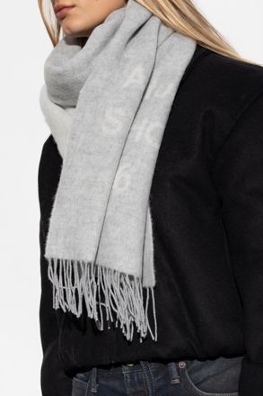 Acne Studios Wool Scarf, Unisex, Grey