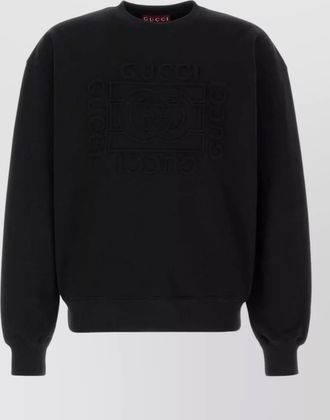 Gucci cotton sweatshirt crew neck long sleeves