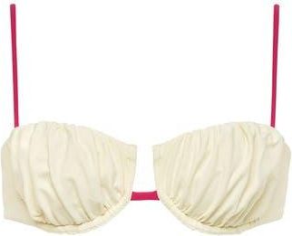 Montce Swim Petal Underwire Bikini Top in Cream Raspberry Binded at Nordstrom Rack, Size Medium
