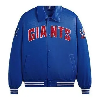 Kith For The NFL: Giants Satin Bomber Jacket Current KHM010427-412