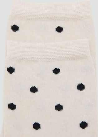 Mango Calzini pois grezzo - Donna - Taglia unica - MANGO