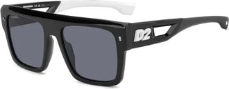 Dsquared2 D2 0127/S 80S Zonnebrillen - unisex - Zonnebrillen - Zwart - 56 MM - Accessoires