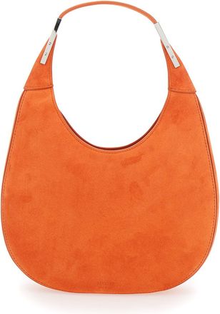 Savette Womens Florence Small Orange Shoulder Bag Suede