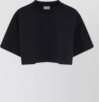 Balenciaga cropped crew neck top short sleeves