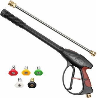 OEM Pistola De Agua A Alta Presi&oacute;n Para Lavado Y Limpieza, Pistola De Agua A Alta Presi&oacute;n Para Lavado De Autos En Casa, Pistola De Alta Presi&oacute;n + Lanza Pu
