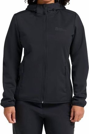 Jack Wolfskin Windhain Hoody In Black