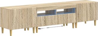 vidaXL Cabinet De Tv Led De 5 Piezas Roble Sonoma Madera De Ingenier&iacute;a Vidaxl