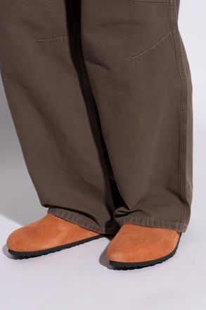 Birkenstock Boston BS Slides, Mens, Orange