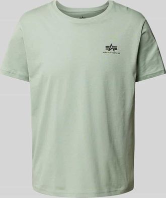 Alpha Industries Alpha Industries T-Shirt mit Label-Print in Lind, Gr&ouml;&szlig;e S