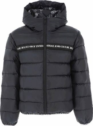 Versace Jeans Couture Marina Denim Donsjas - Heren - Gewatteerde jassen - Zwart - 2XS - Denim - Jassen