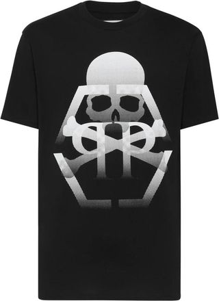 Philipp Plein T-shirt Ronde Hals SS Skull & Bones - Heren - T-shirts - Zwart - S - Katoen - Tops