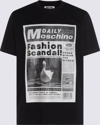 Moschino T-Shirts And Polos Blacks And Greys-Uomo