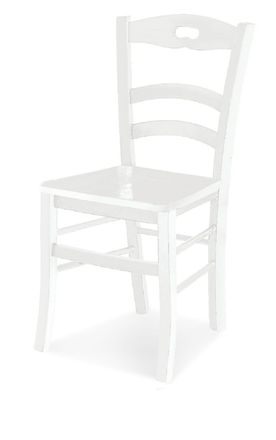 Konte Design Juego de 2 sillas de madera maciza blanca