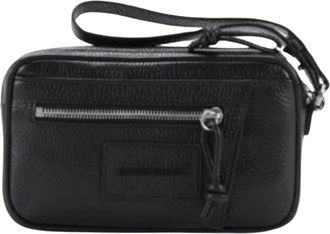 Emporio Armani Pochette in pelle - - Bags - Uomo - Nero - ONE SIZE