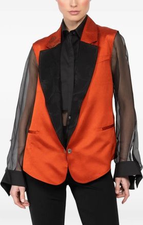 Ibrigu sleeveless satin waistcoat - Orange